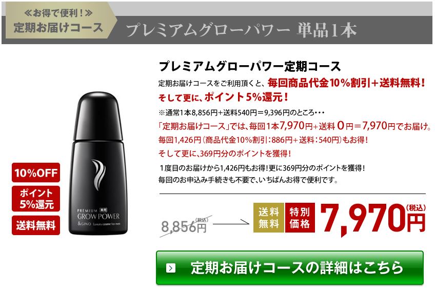 PREMIUM GROW POWER（プレミアム グロー パワー）のおすすめプラン